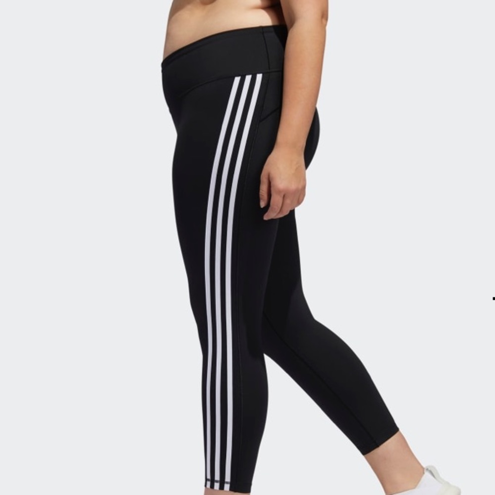 🆕ADIDAS 3-STRIPES 7/8 Tights 🌟 Plus Sizes 🌟 - Picture 11 of 16